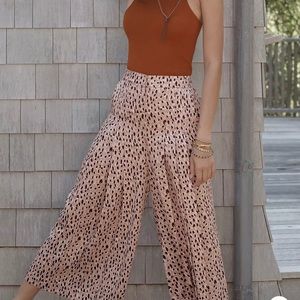 Maeve Isobel Pleated wide leg pants